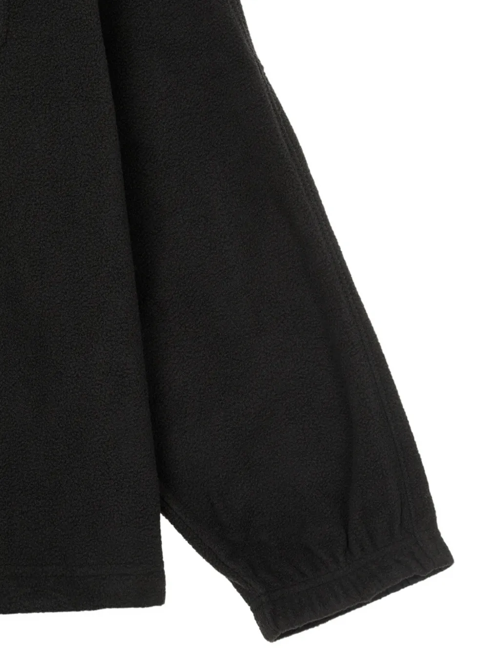 TOMBOY fleece-texture hoodie Zwart