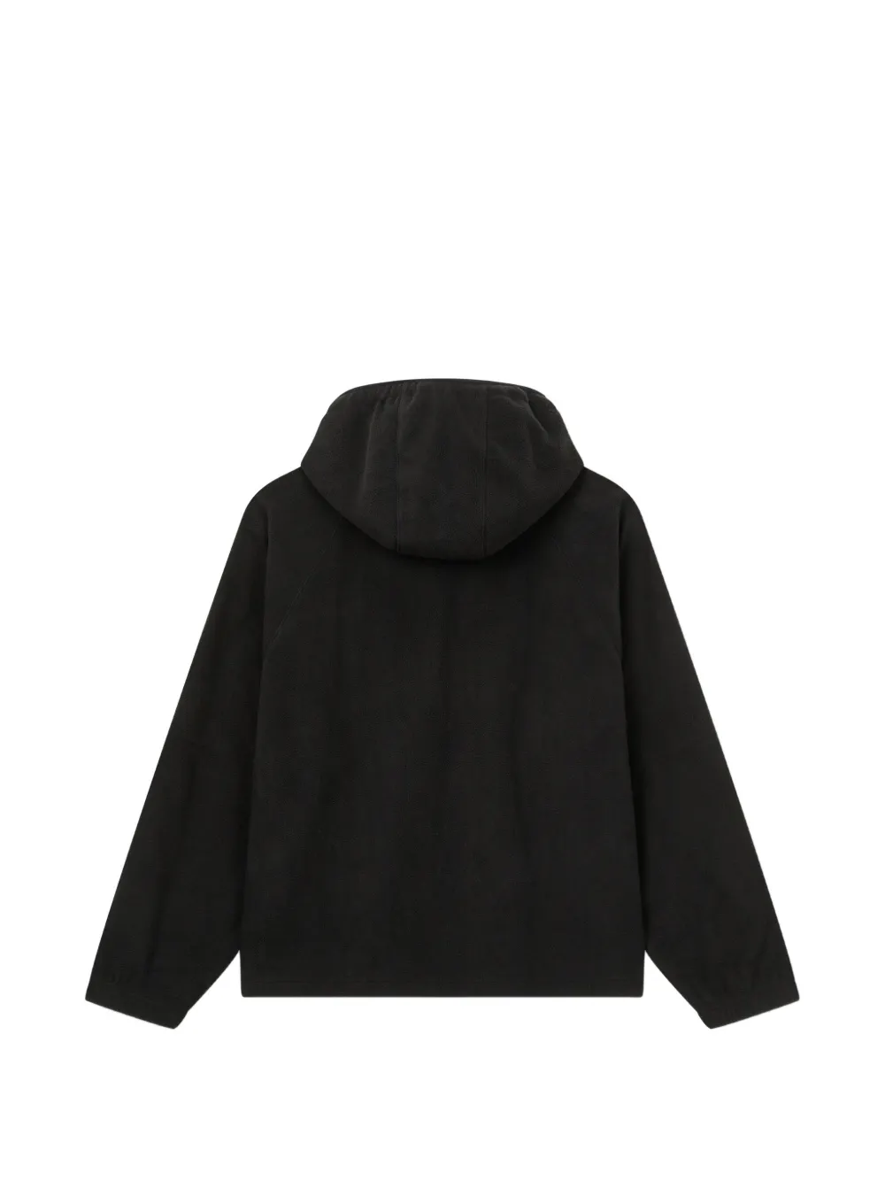 TOMBOY fleece-texture hoodie Zwart