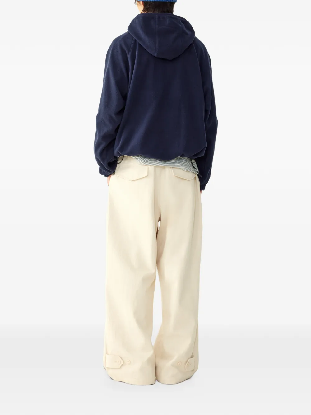 TOMBOY fleece hoodie Blauw