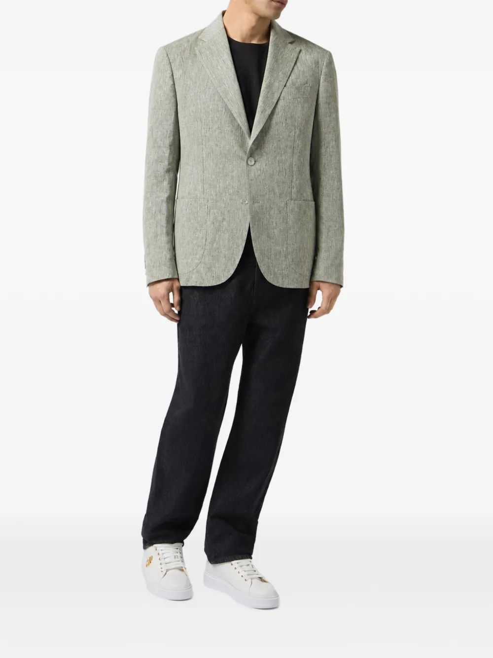 Billionaire Oscar linnen blazer Groen