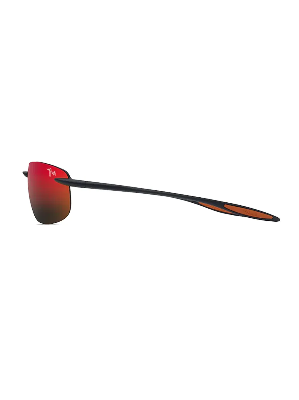 Maui Jim Ho'okipa Ultra zonnebril met rechthoekig montuur Zwart
