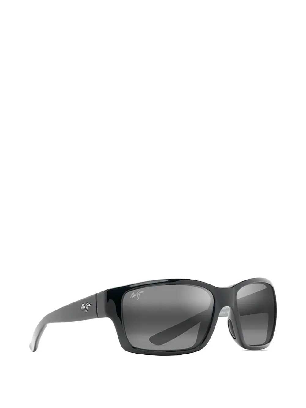 Maui Jim Mangroves zonnebril met rechthoekig montuur Zwart