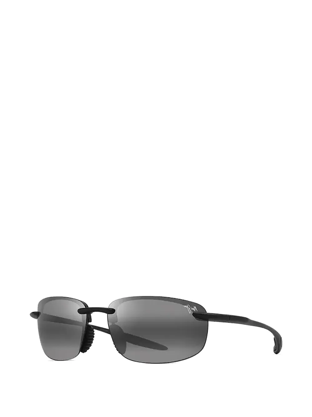 Maui Jim Ho'okipa Ultra zonnebril met rechthoekig montuur Zwart