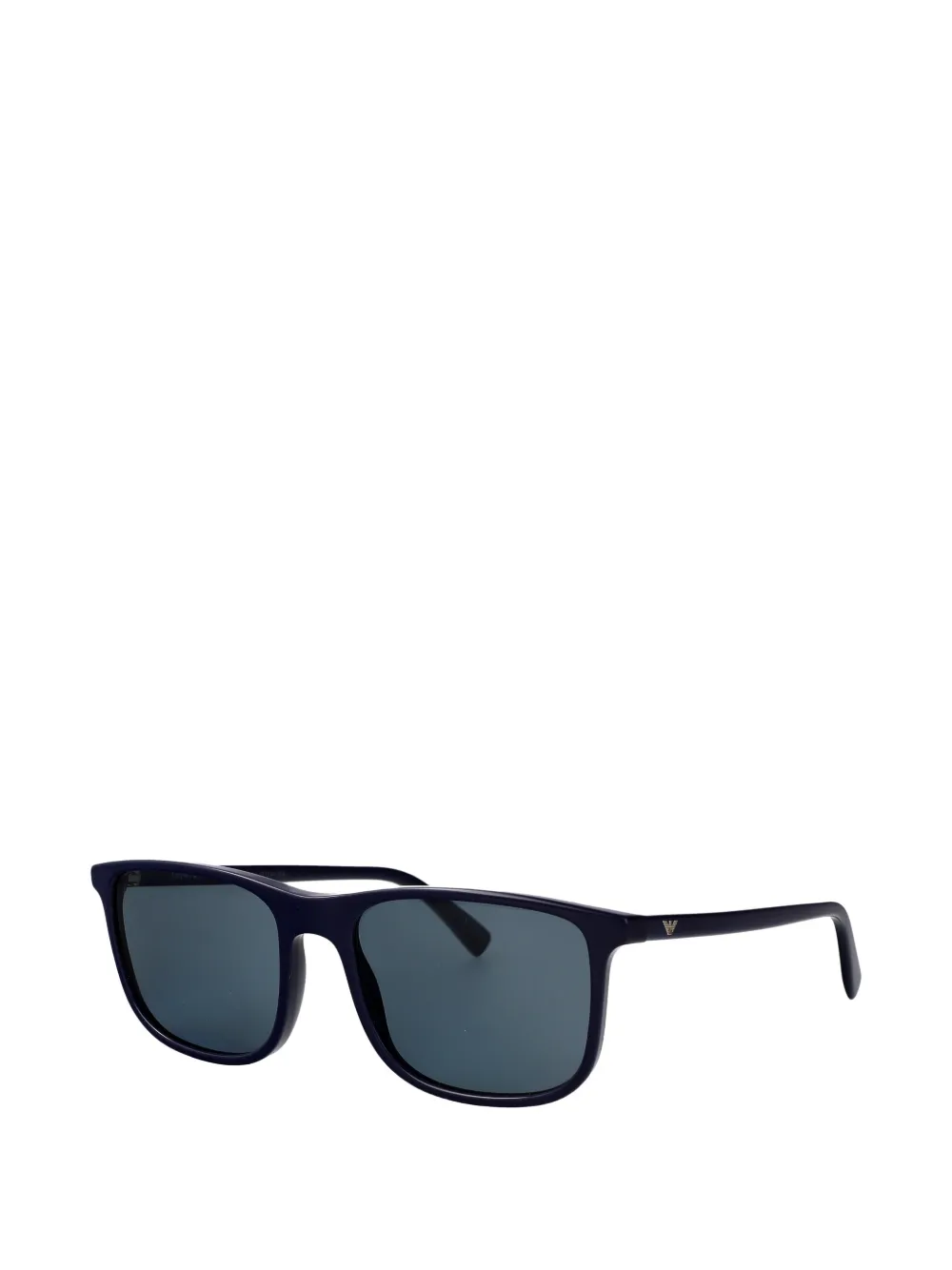 Emporio Armani Zonnebril met rechthoekig montuur Blauw