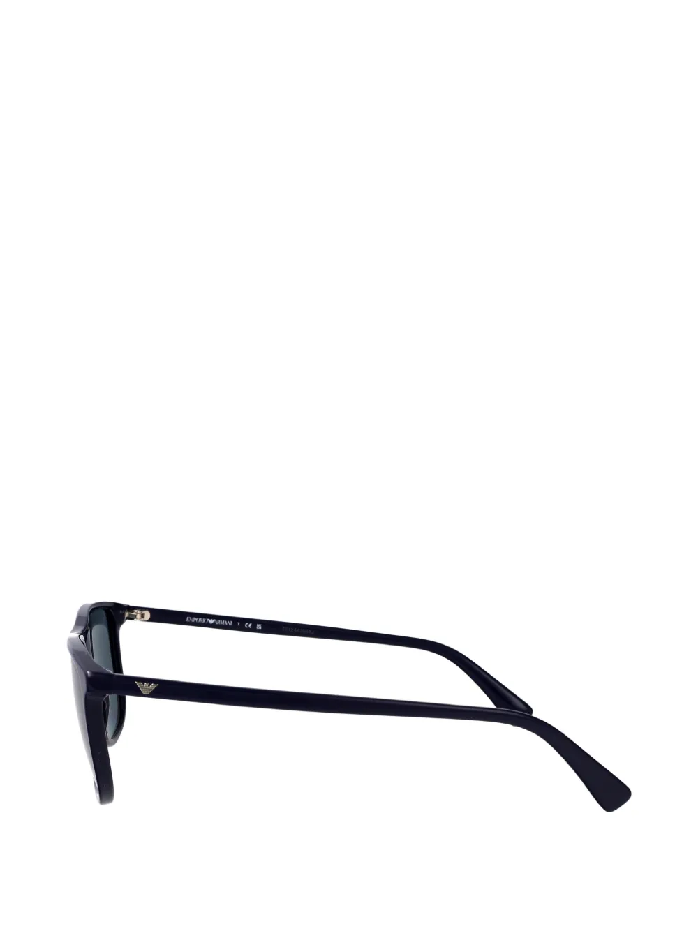 Emporio Armani Zonnebril met rechthoekig montuur Blauw
