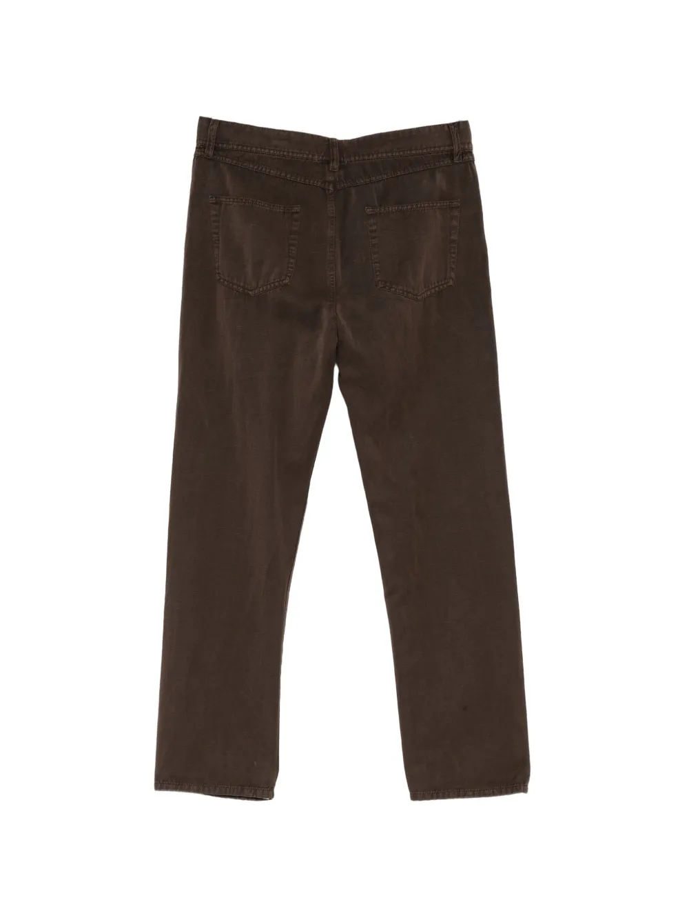 James Perse cotton-linen twill trousers Bruin