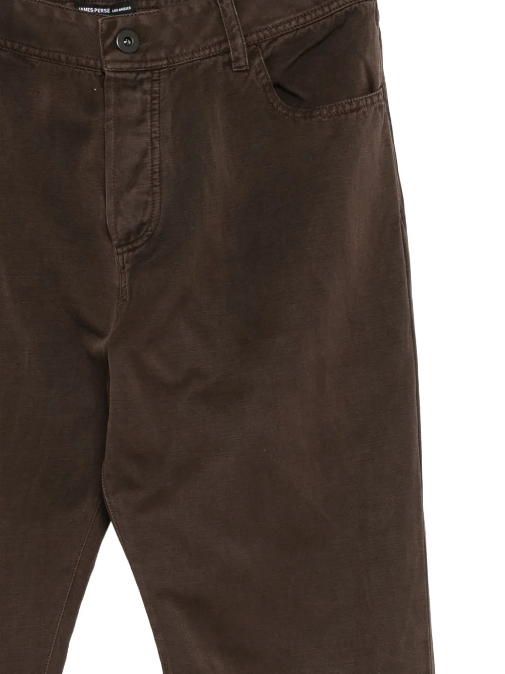 James Perse cotton-linen twill trousers Bruin