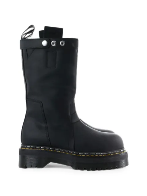 Rick Owens x Dr. Martens Quad Sole platform mid-calf boots