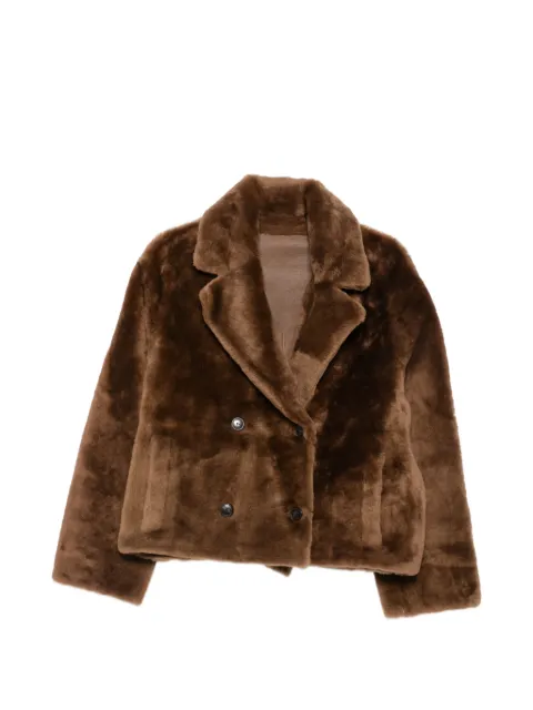 Yves Salomon double-breasted shearling jacket