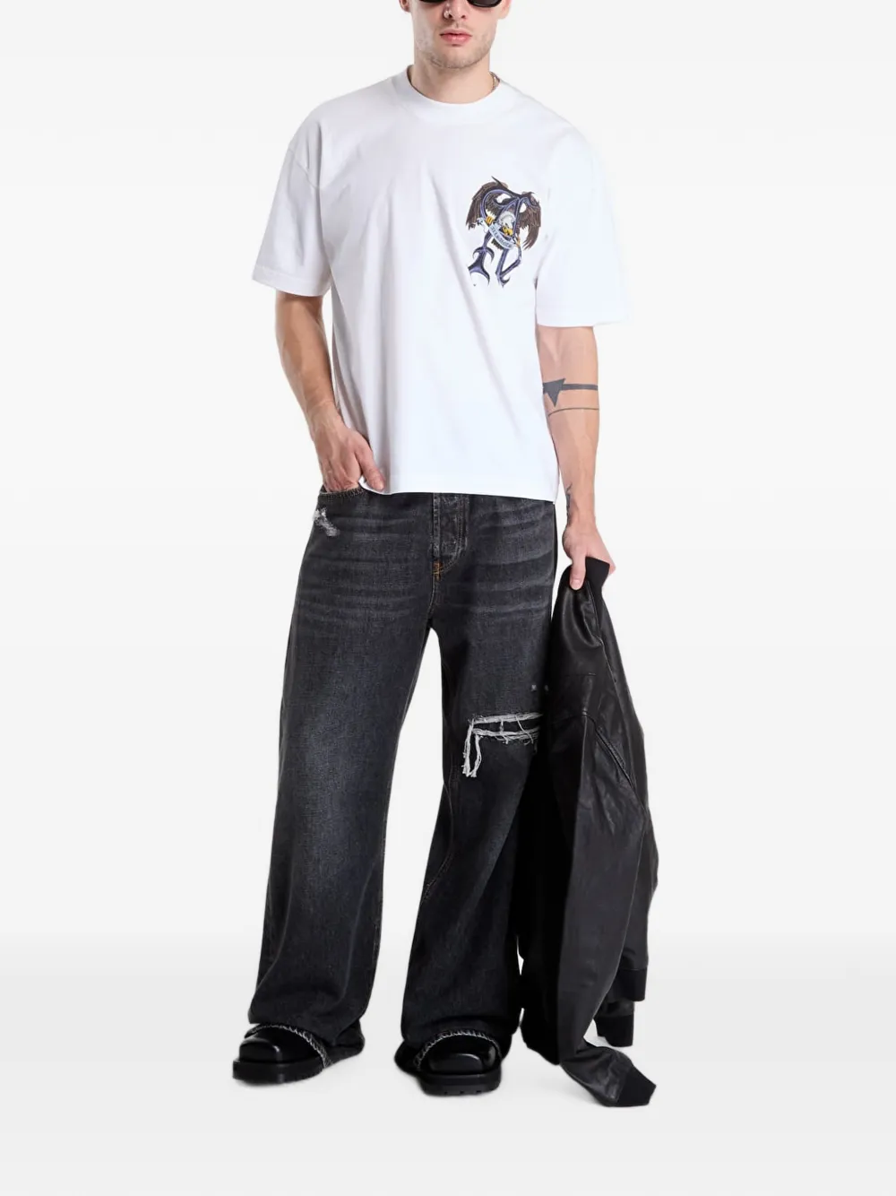 AllSaints Raptour T-shirt met grafische print Wit