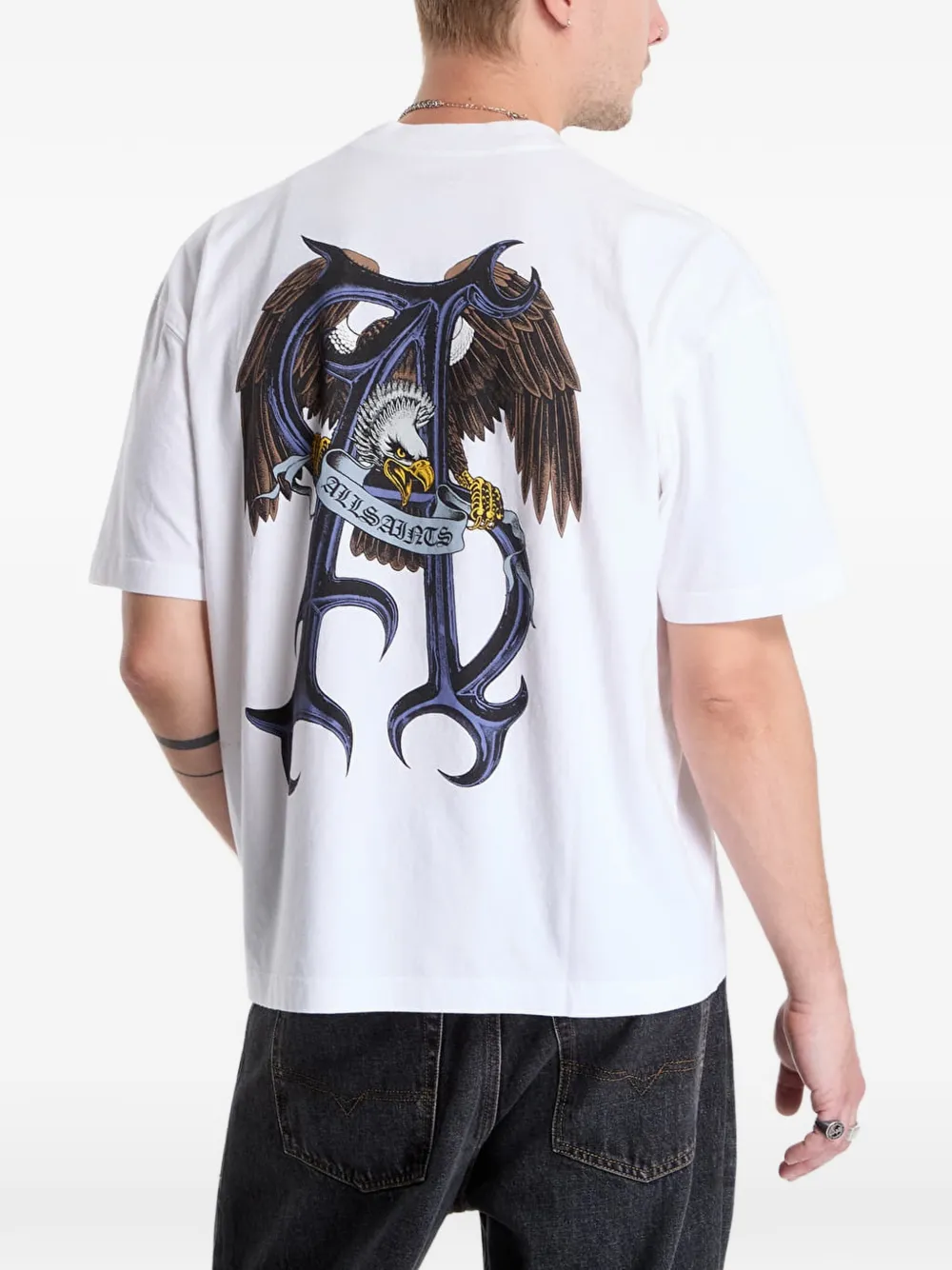AllSaints Raptour T-shirt met grafische print Wit