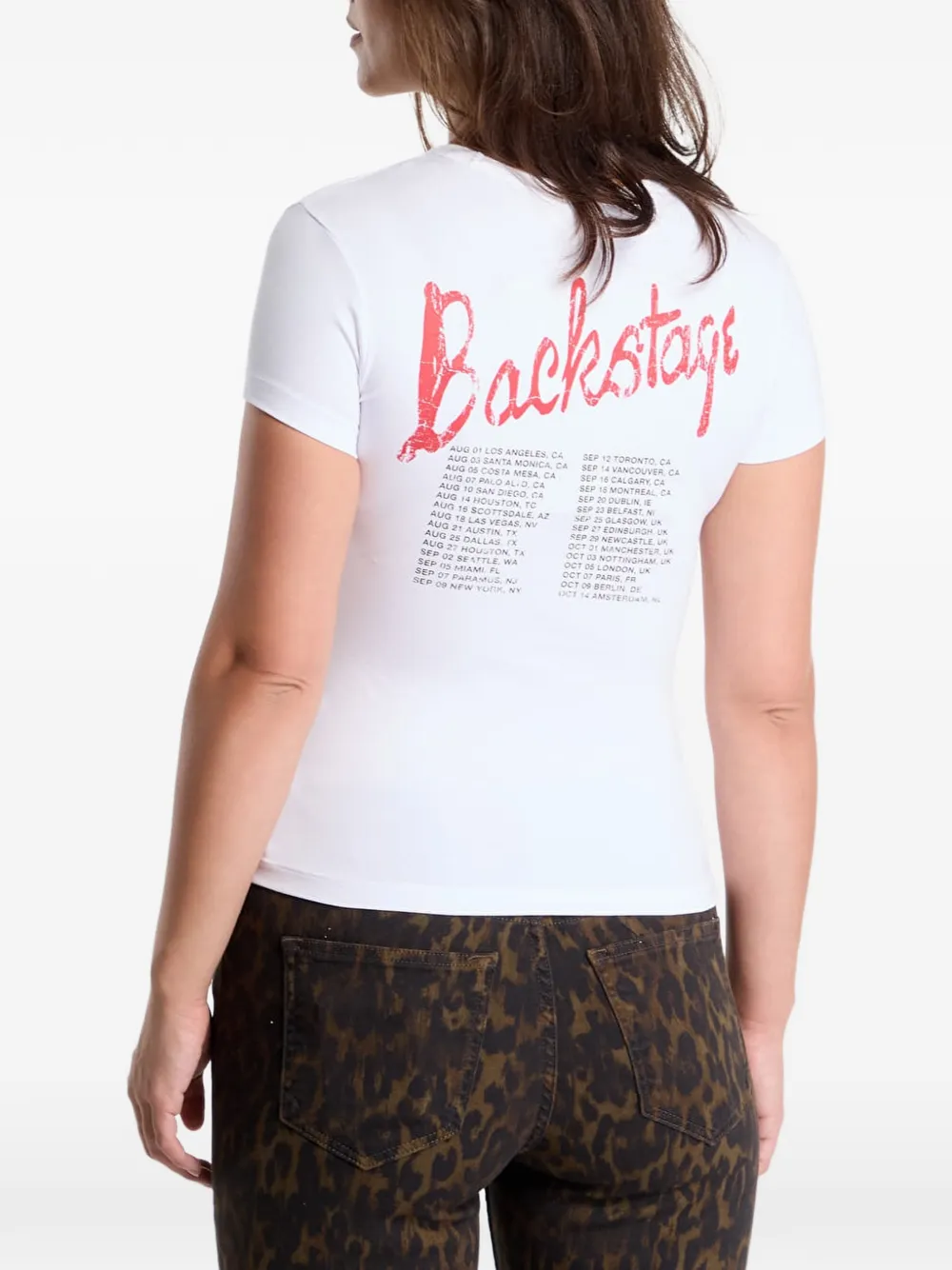 AllSaints T-shirt met grafische print Wit