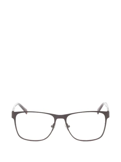Tumi tortoiseshell-effect rectangle-frame glasses