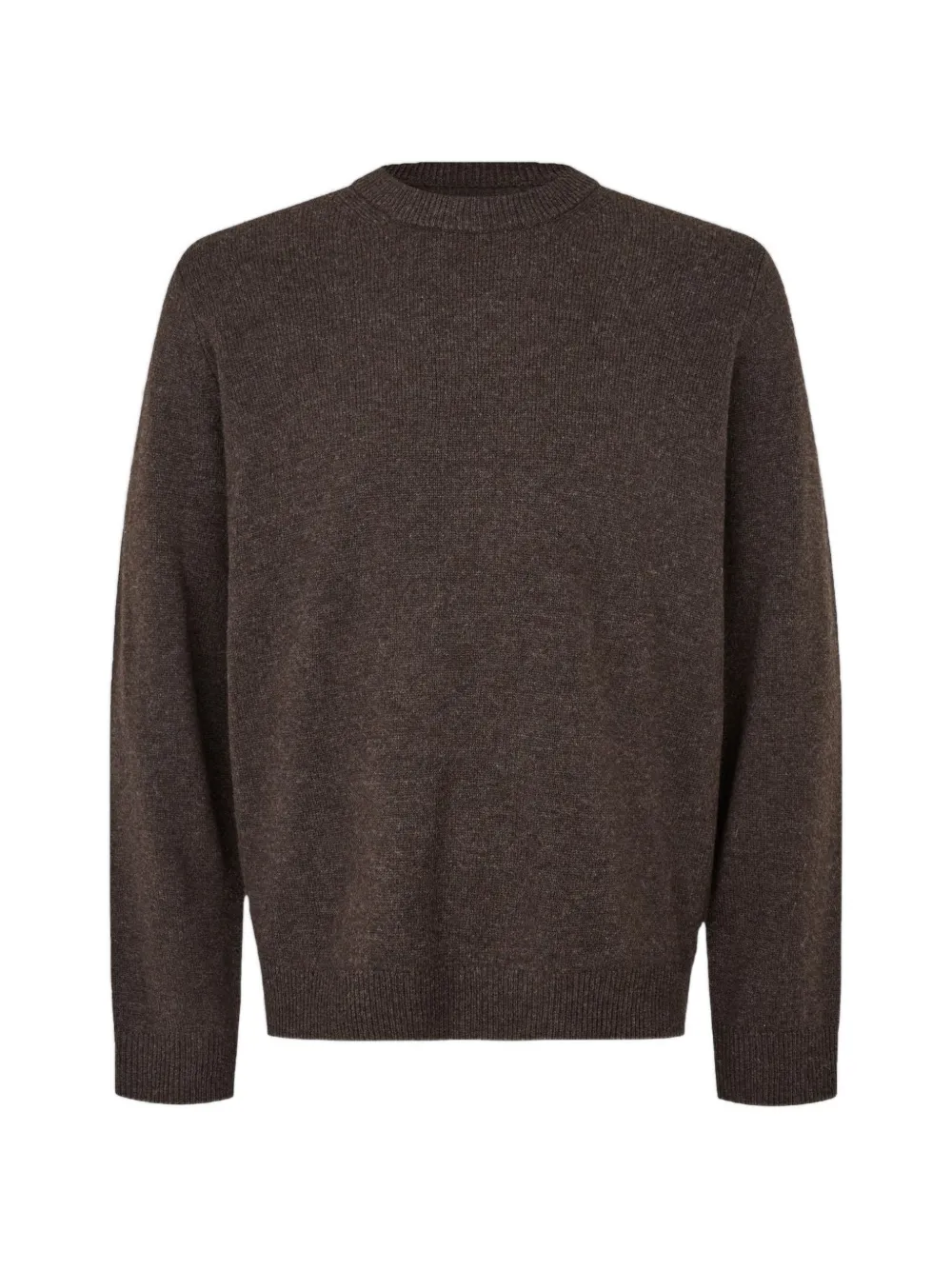 Samsoe & Samsoe Isak Crew-neck Sweater In Brown