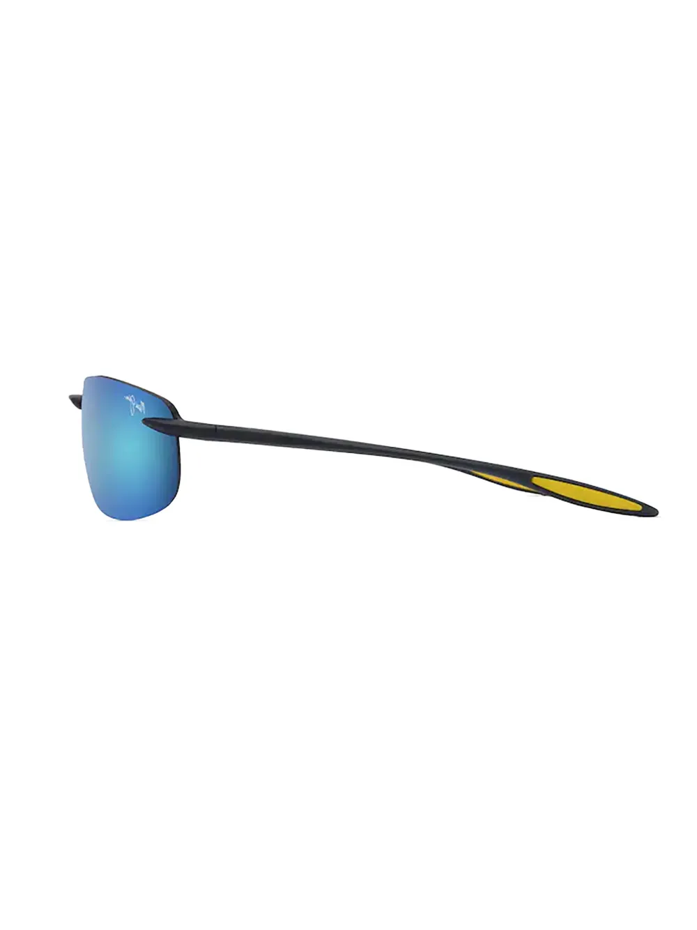 Maui Jim Ho'okipa Ultra zonnebril met rechthoekig montuur Zwart