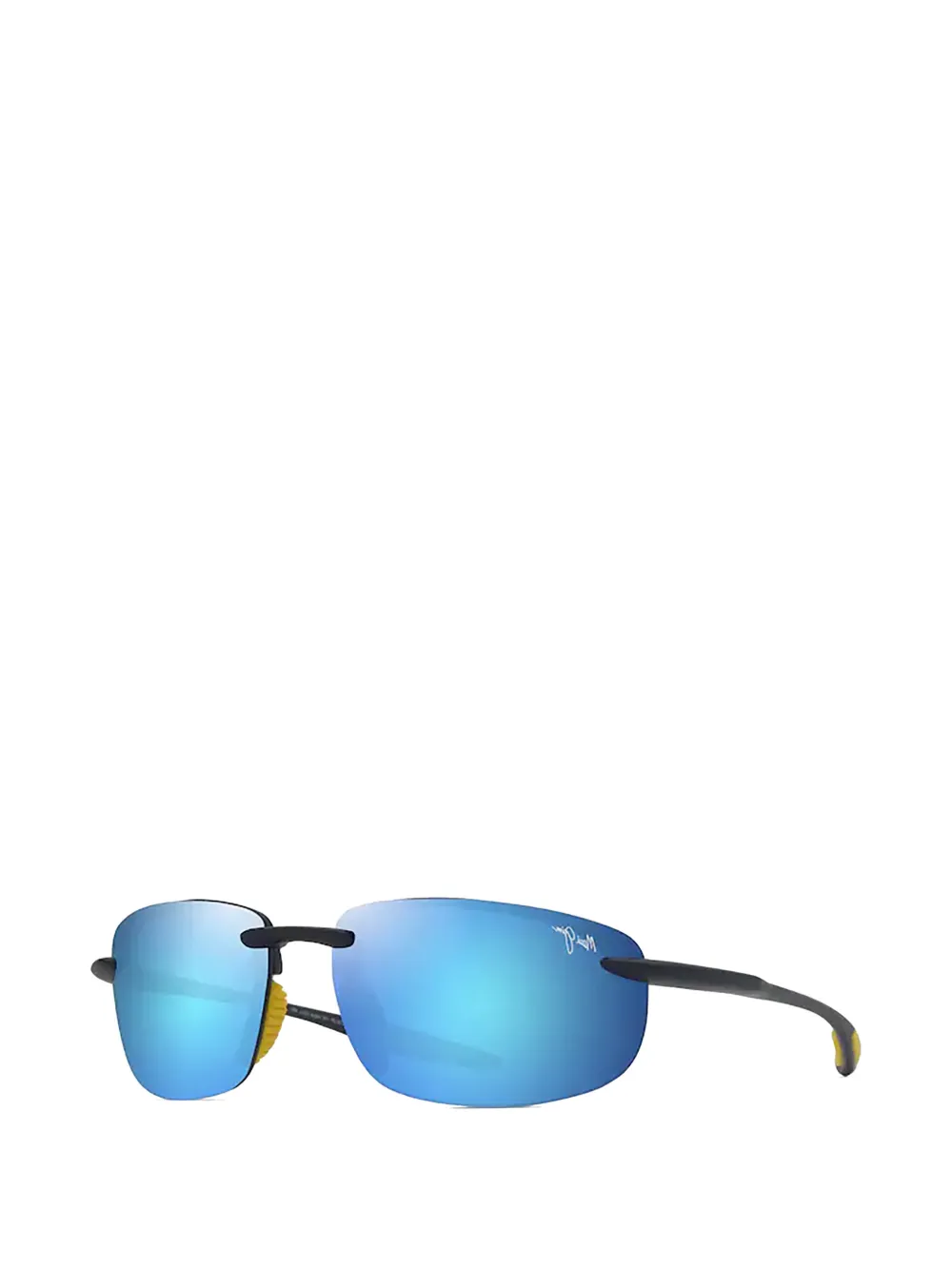 Maui Jim Ho'okipa Ultra zonnebril met rechthoekig montuur Zwart