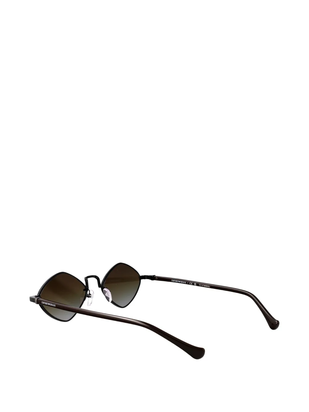 Emporio Armani Zonnebril met geometrisch montuur Grijs