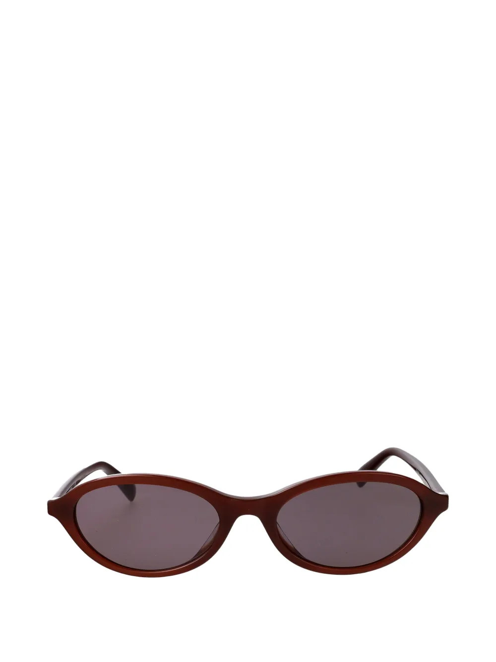 Emporio Armani oval-frame sunglasses - Marrone