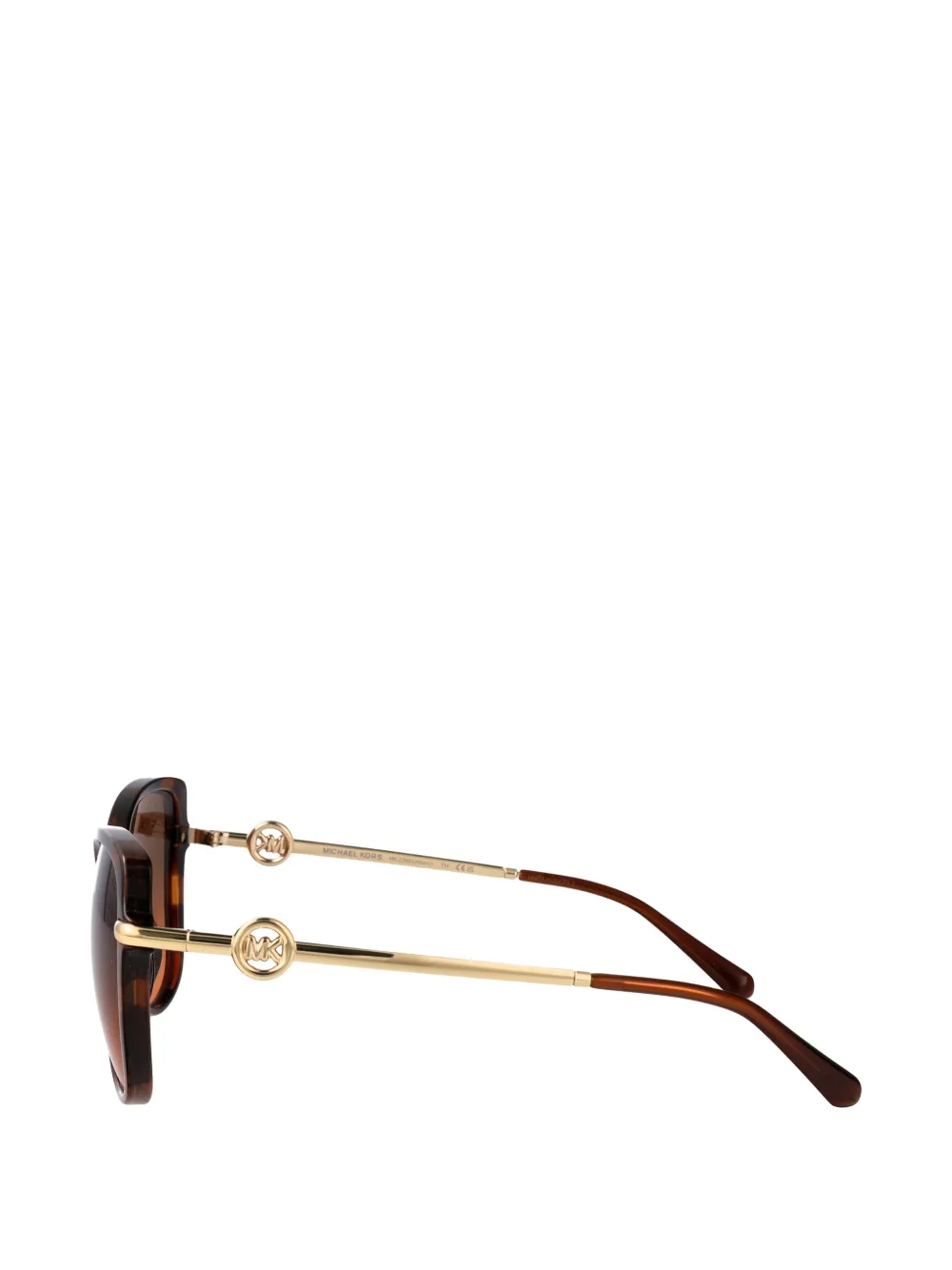 Michael Kors Athens zonnebril met schildpadschild-design Bruin