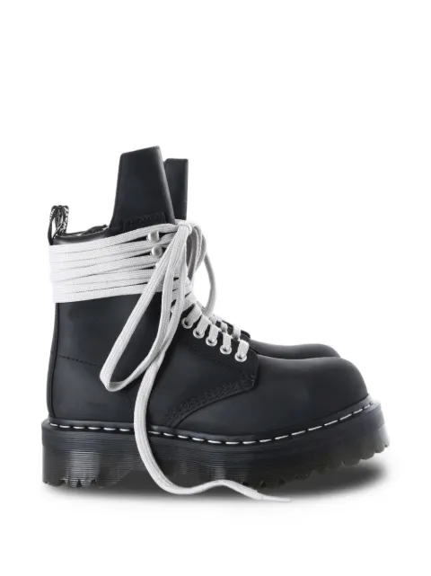 Rick Owens geometric-tongue steel-toe boots