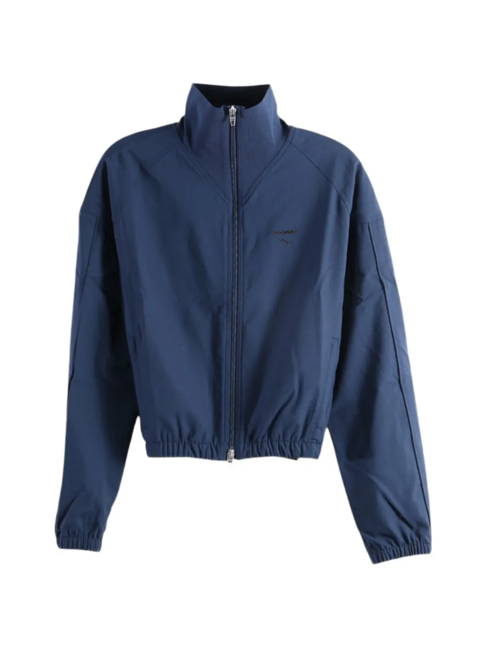 PUMA logo-embroidered elasticated-trim jacket - Blu