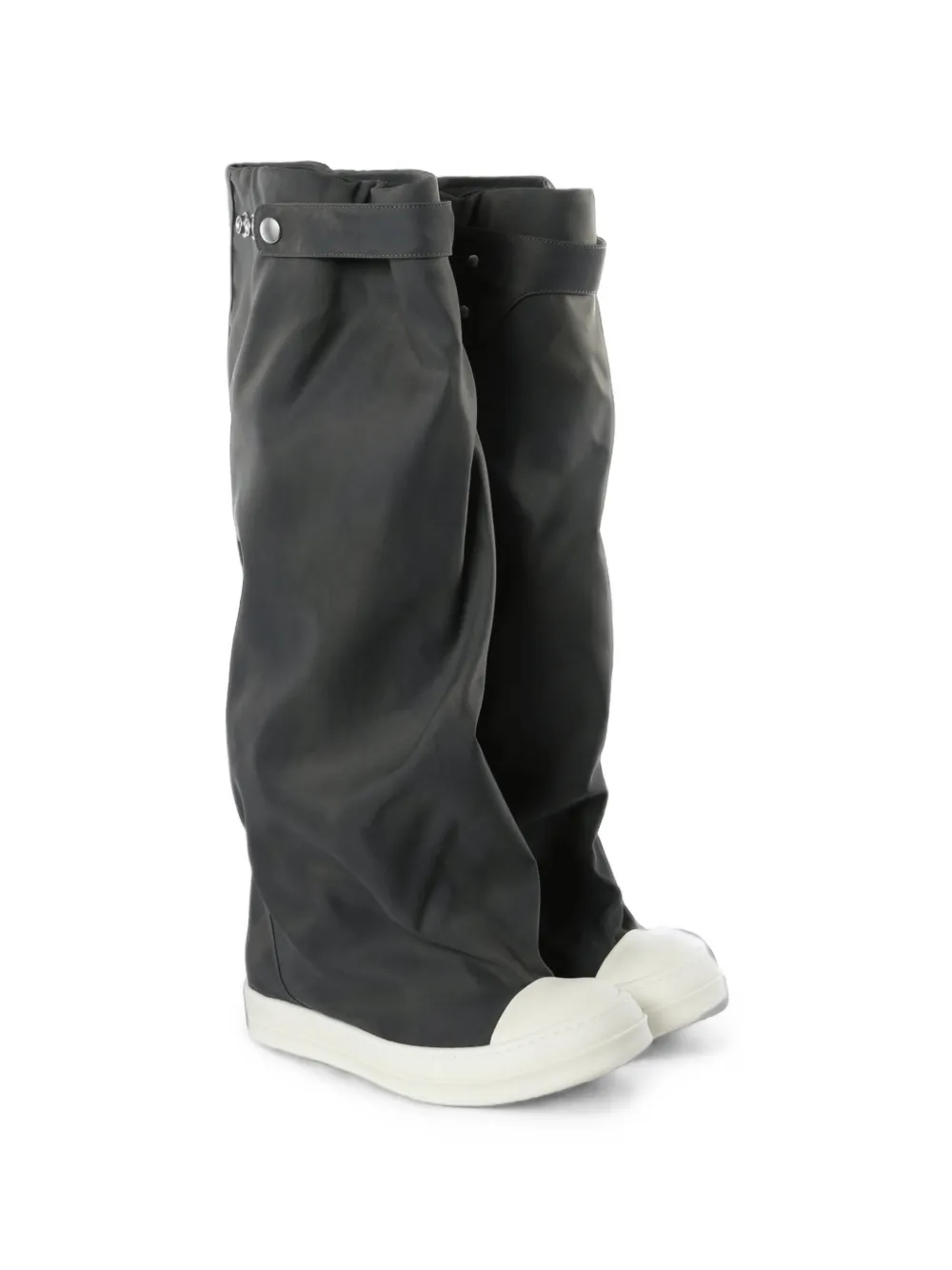 Rick Owens DRKSHDW Elephant gaiter-overlay boots - Gris Rick Owens DRKSHDW Elephant gaiter-overlay boots - Gris