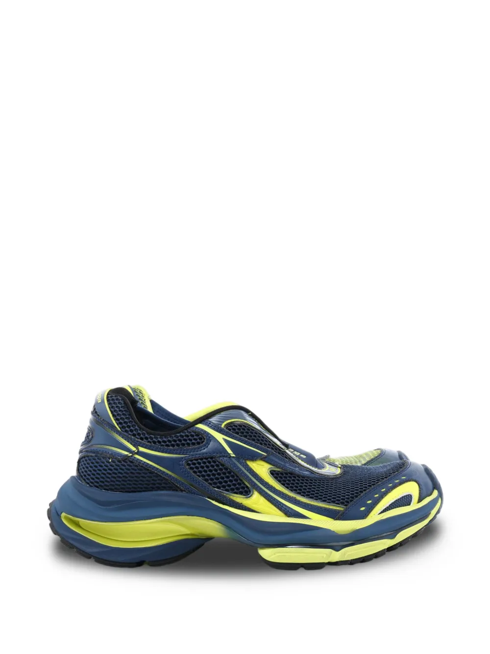 Balenciaga D'Orsay panelled mesh sneakers - Blu