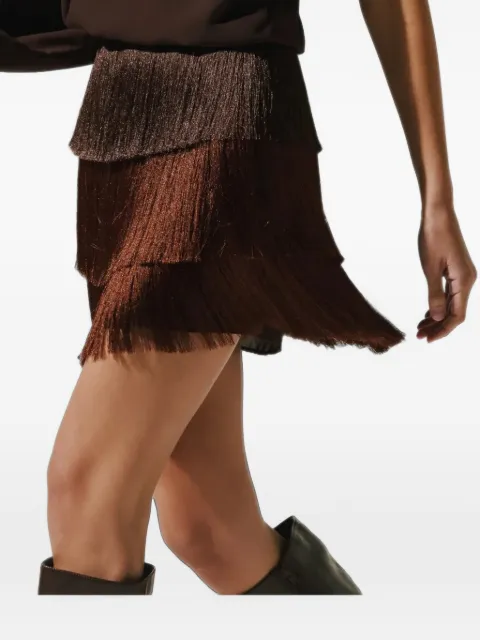 Baobab Olas fringe-detail mini skirt