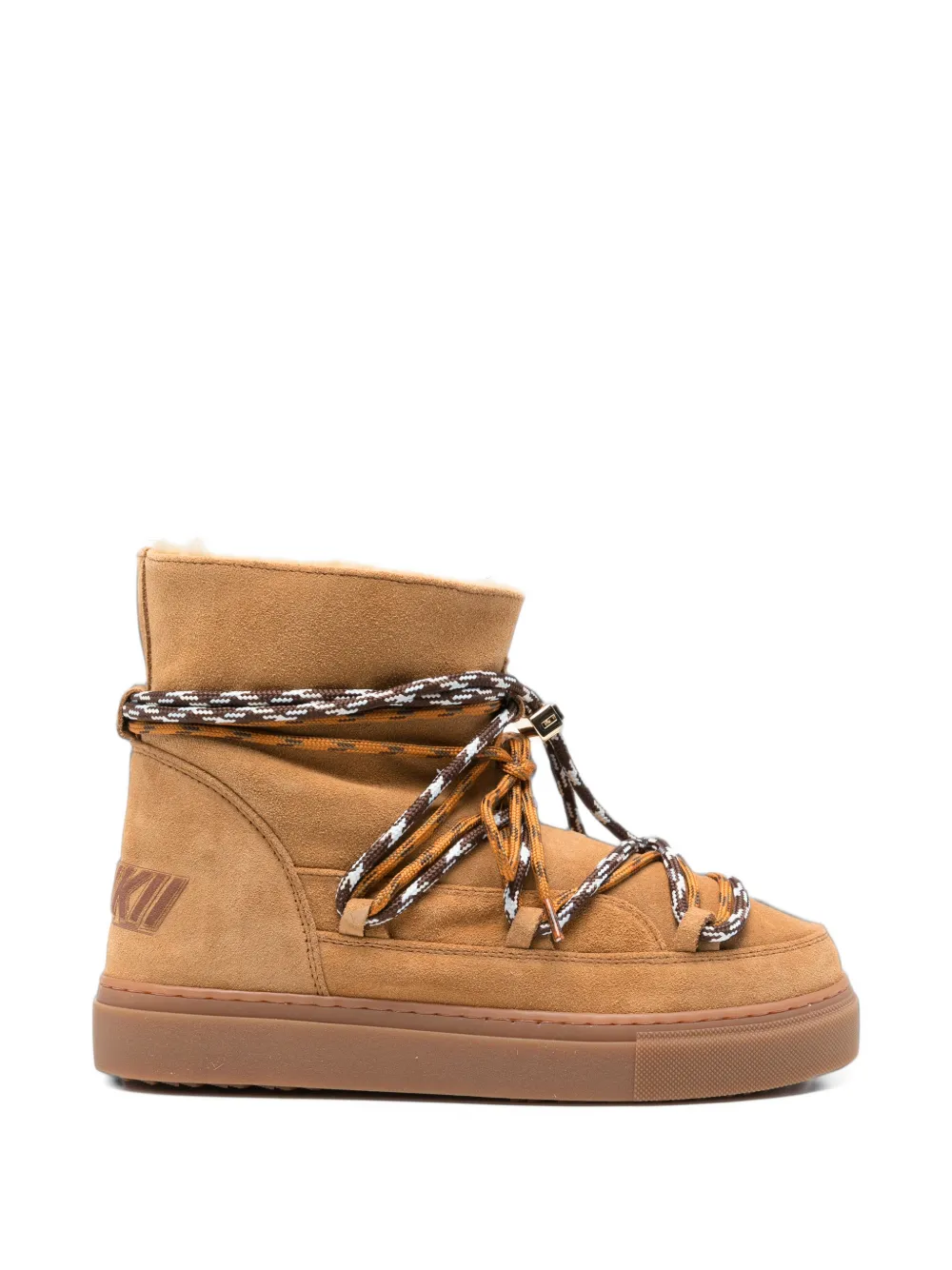 Inuikii suede double-tie boots - Tons neutres Inuikii suede double-tie boots - Tons neutres