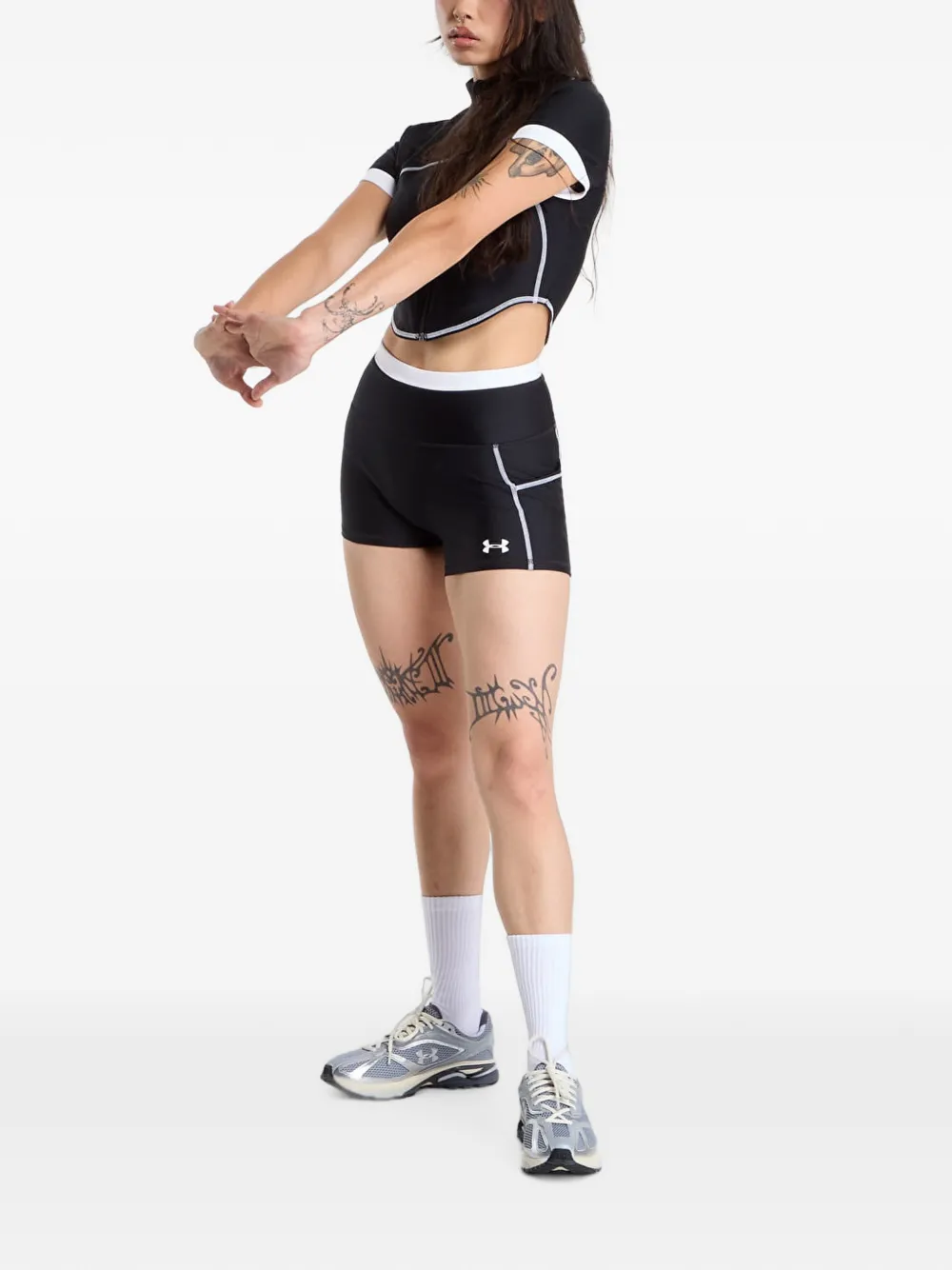 Under Armour short HeatGear à coutures contrastantes - Noir Under Armour short HeatGear à coutures contrastantes - Noir
