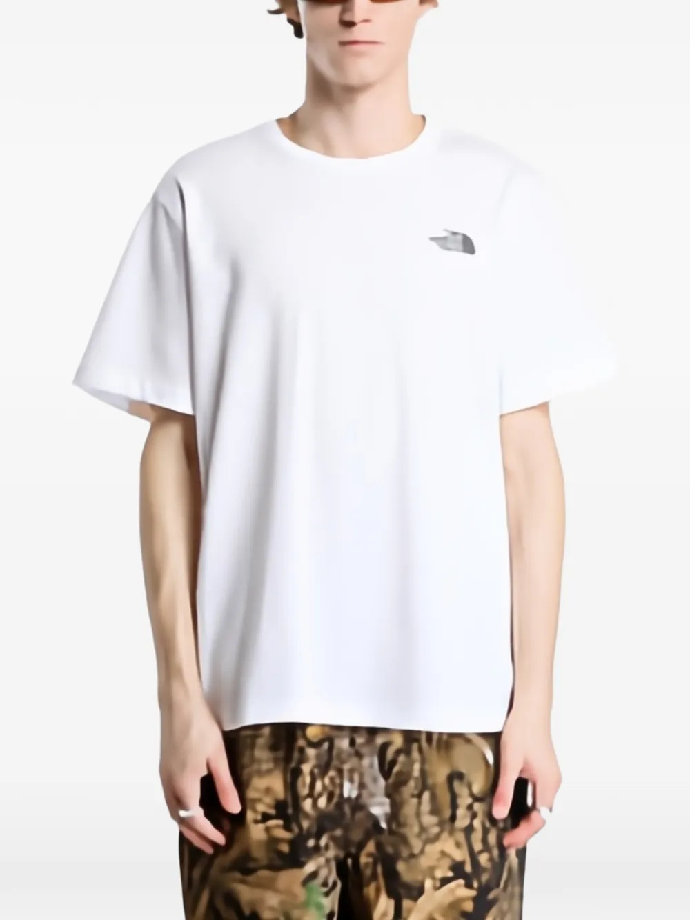 The North Face T-shirt met print Wit