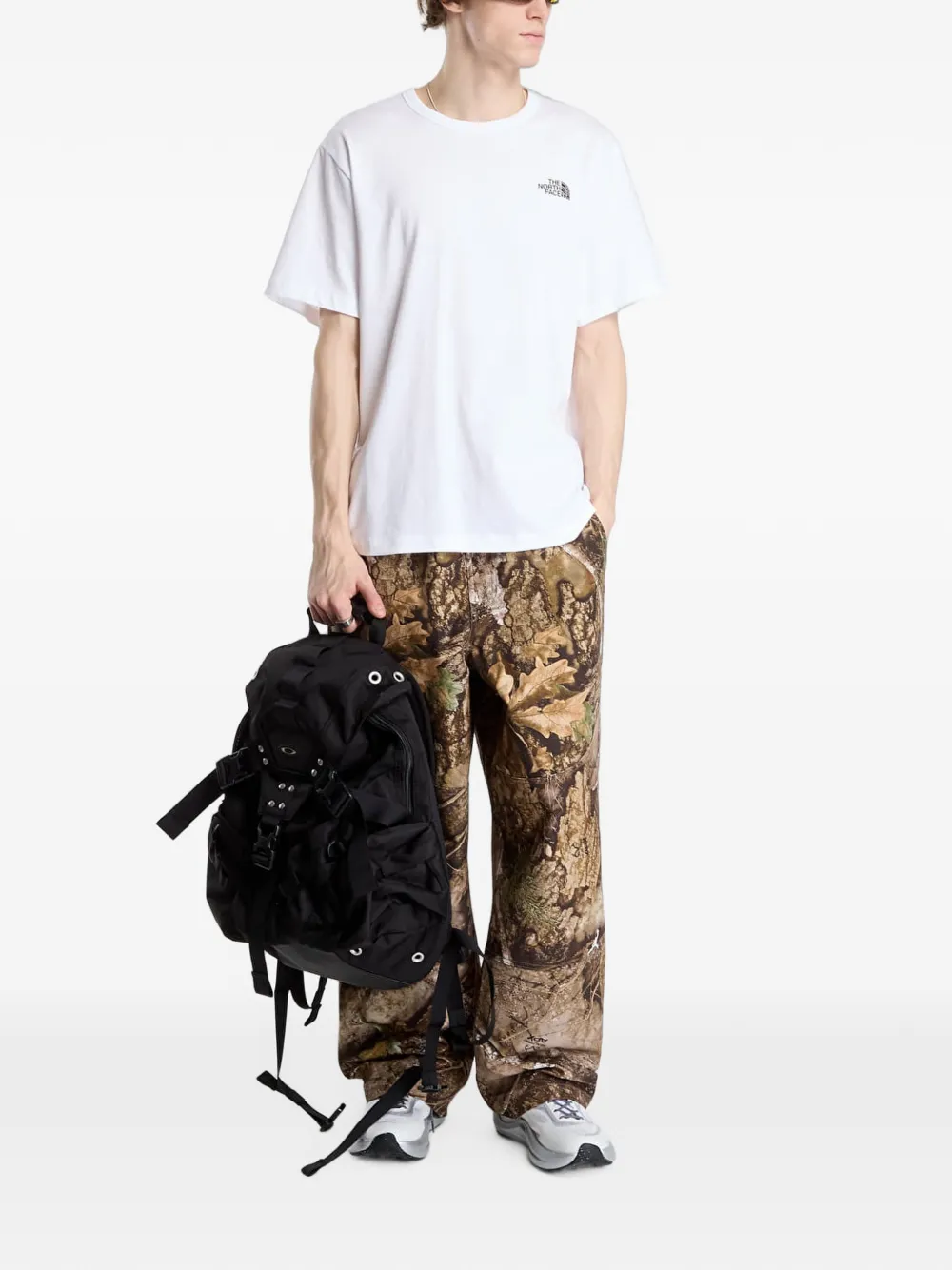 The North Face T-shirt met print Wit