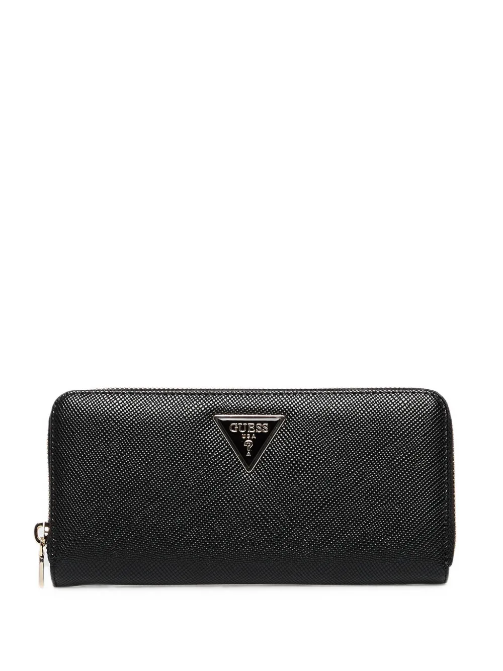 GUESS USA Maxicarteira Laurel logo-plaque saffiano-effect wallet - Nero