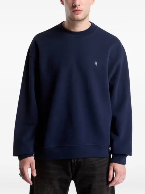 AllSaints Asher Ramskull logo-embroidered sweatshirt