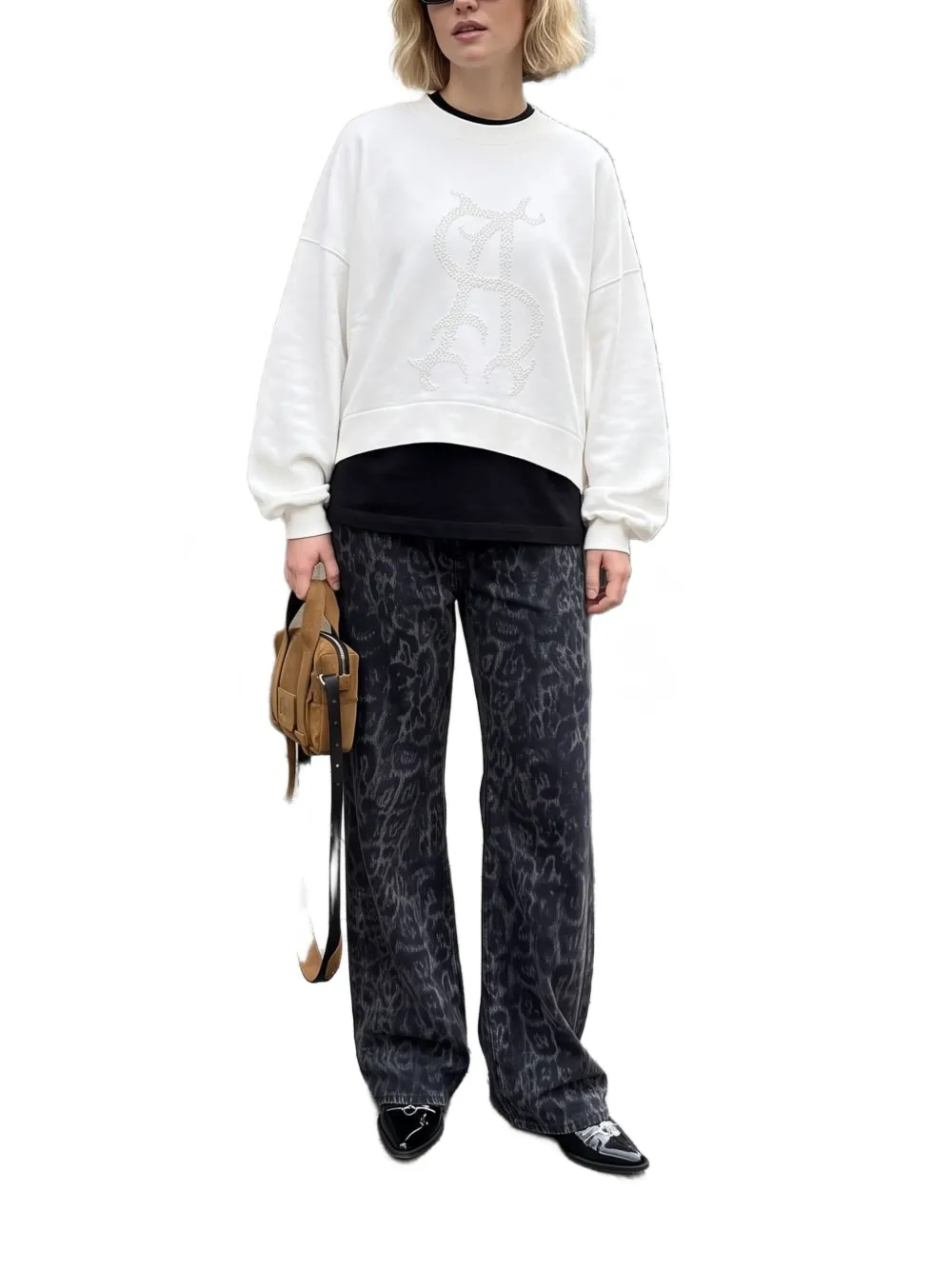 AllSaints Sweater verfraaid met kralen Wit