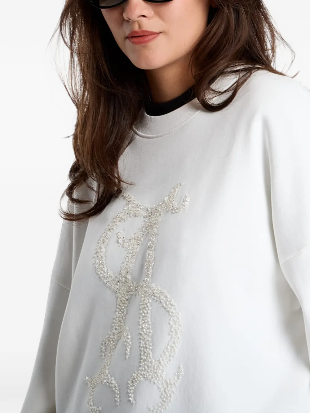 AllSaints Sweater verfraaid met kralen Wit