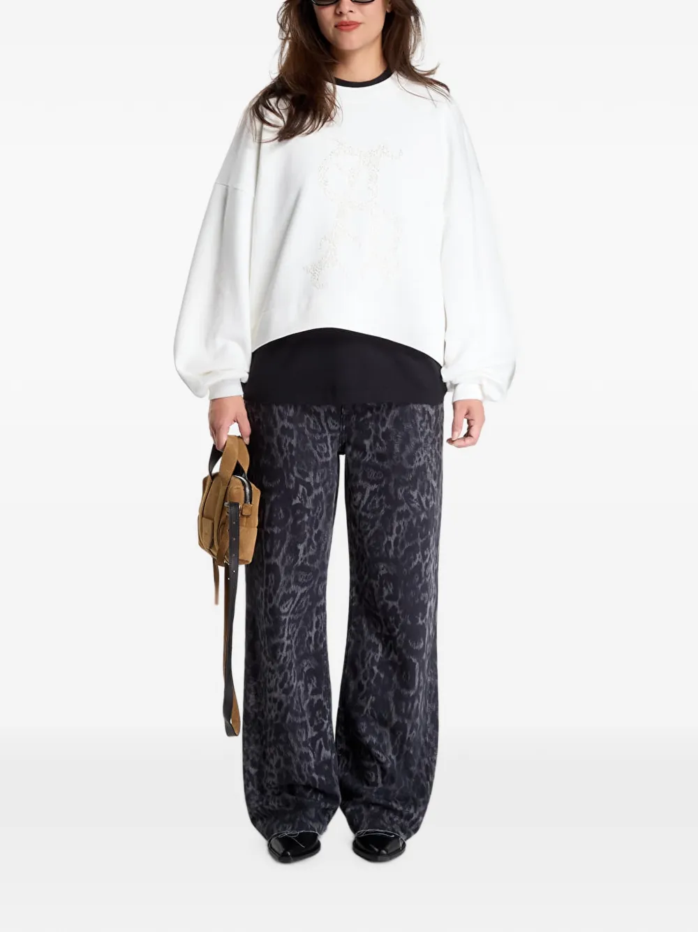 AllSaints Sweater verfraaid met kralen Wit