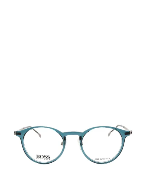 BOSS round-frame glasses