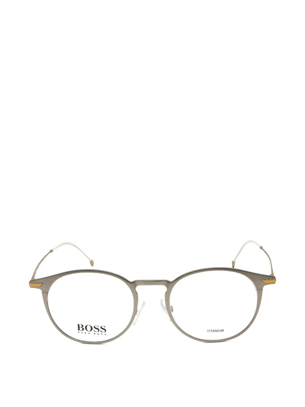 BOSS round-frame titanium glasses - Grigio