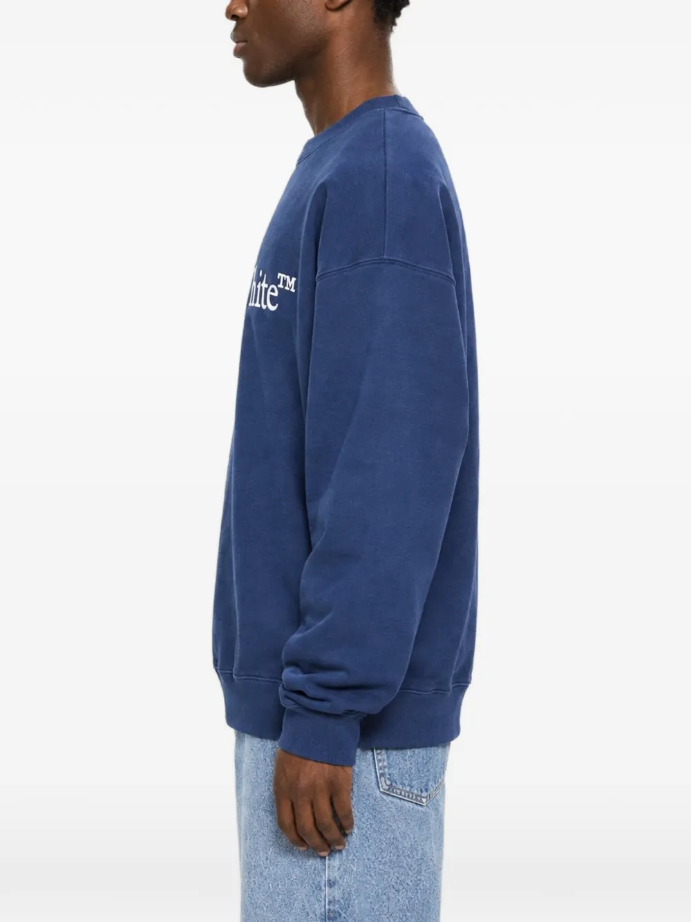 Off-White Trui met logoprint Blauw