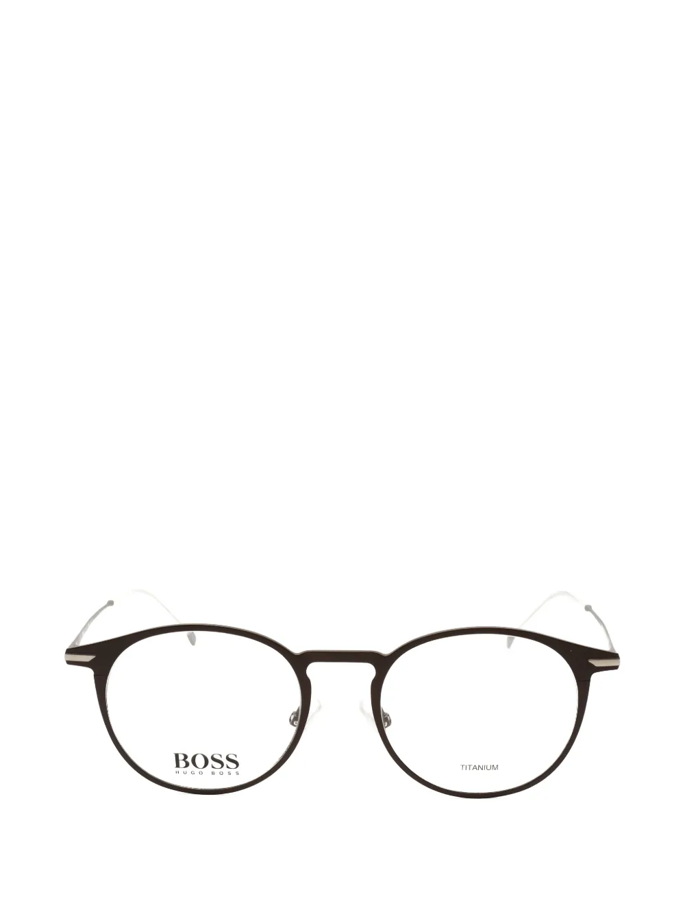 BOSS round-frame glasses - Marrone