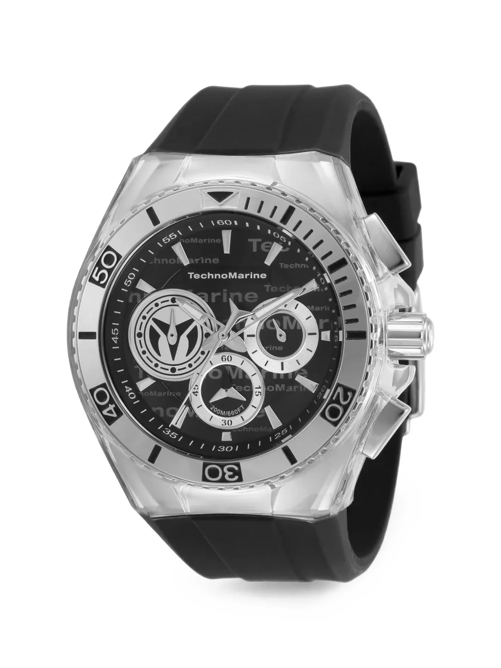 TechnoMarine stainless steel 47mm watch - Noir