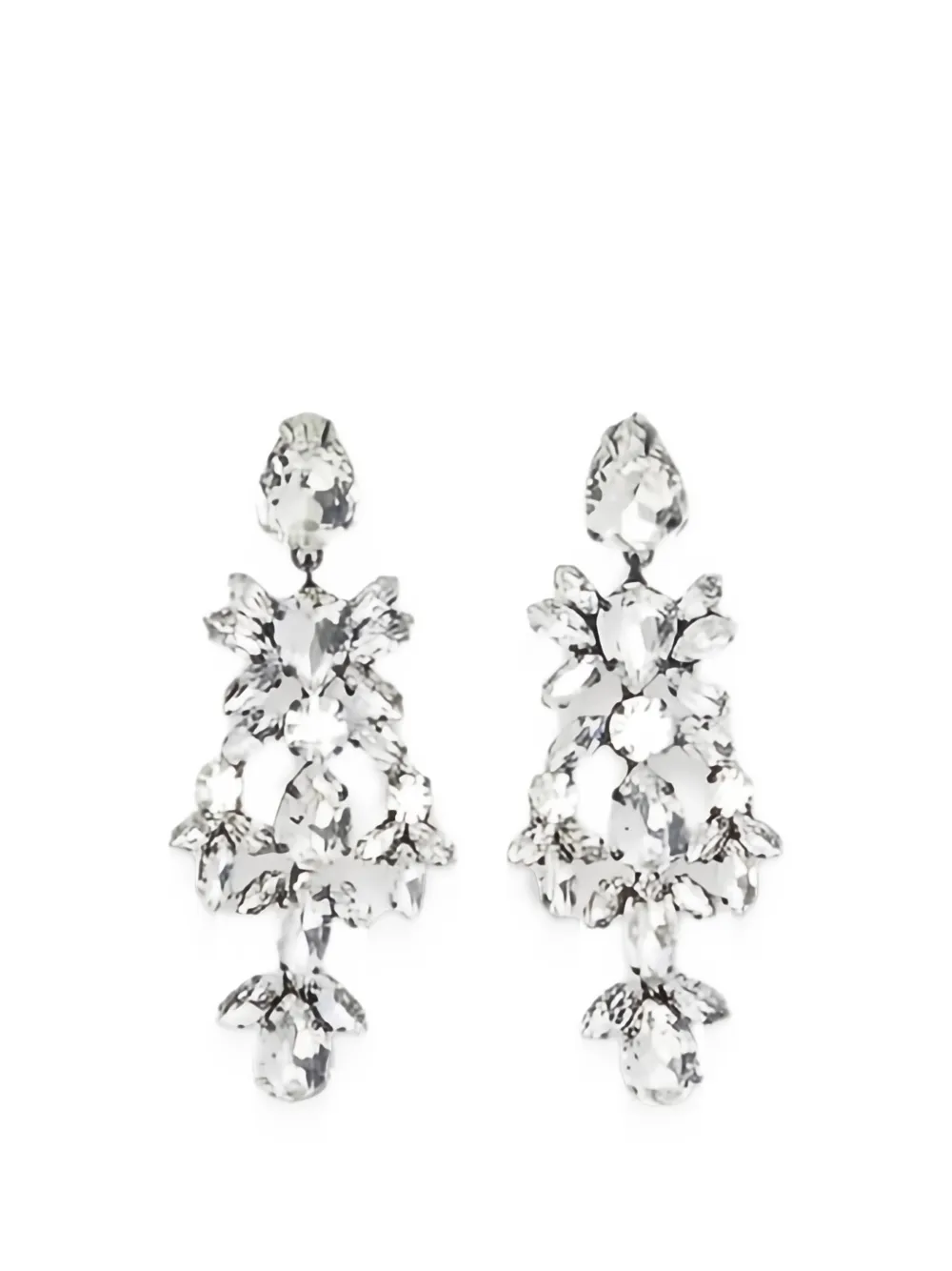 Ermanno Scervino crystal-embellished chandelier earrings - Argento