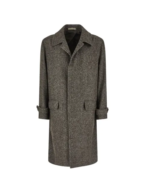 Corneliani herringbone-weave coat
