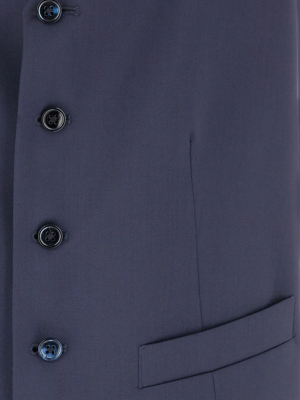 Corneliani single-breasted V-neck waistcoat Blauw