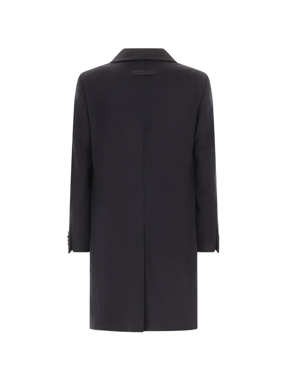 Zegna single-breasted notched-lapel coat Blauw