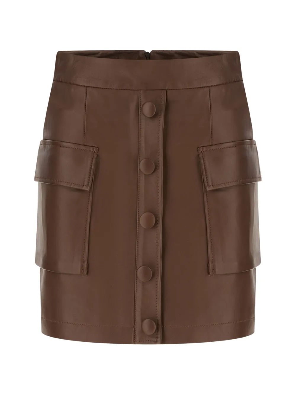 EMMA E GAIA button-up skirt - Braun