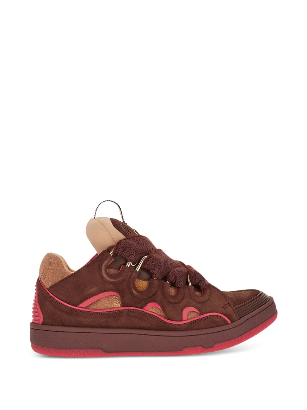 Lanvin Curb sneakers in felt - Pink
