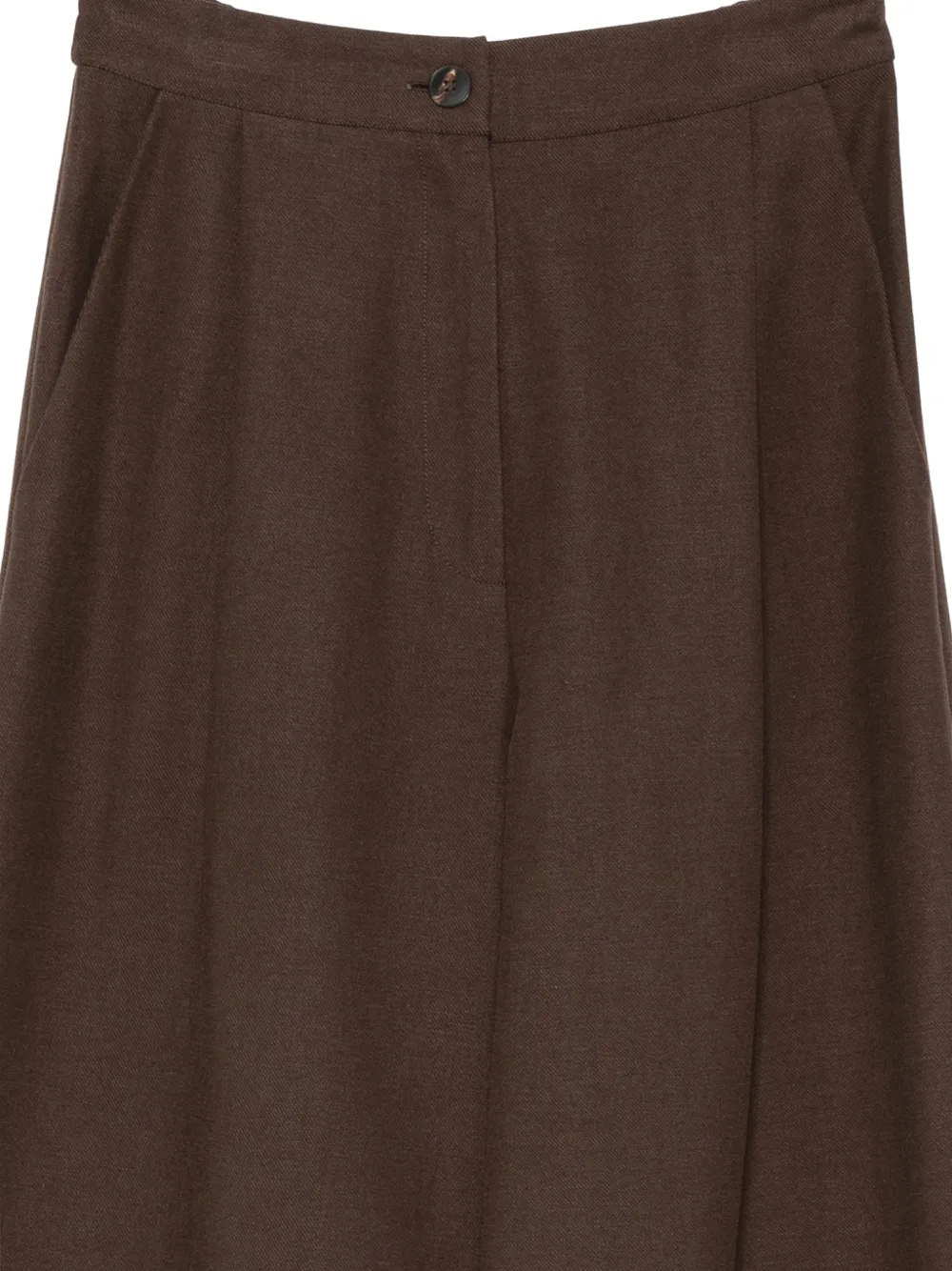 Barba Broek met wijde pijpen Bruin