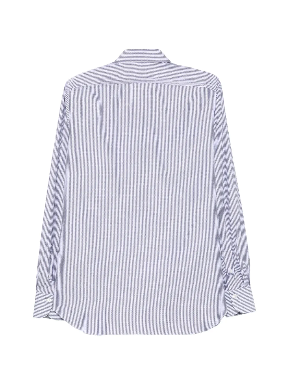 Finamore 1925 Napoli striped cotton shirt Wit